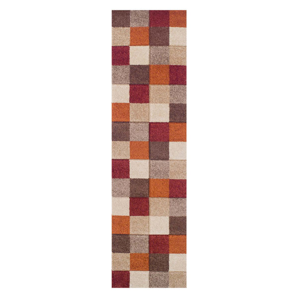 Hashtag Home Melstone Orange/Brown/Gray Rug & Reviews Wayfair.co.uk